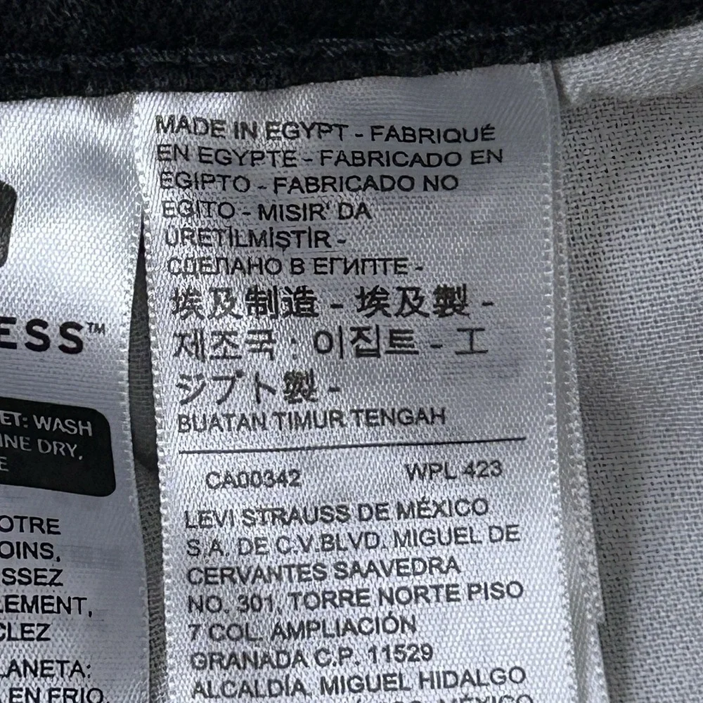 Levis 511 Slim Fit Black Denim Jeans Mens W34 L33 04511-1907